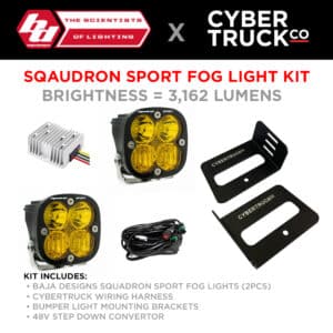 Baja Designs Squadron Sport Fog Light Kit (3,162 LUMENS) - Baja Amber