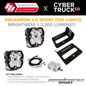 Baja Designs Squadron 2.0 Sport Fog Light Kit (3,200 LUMENS)