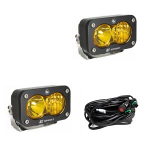 S2 SPORT Bumper Light pods for AO Front Bumper - Prewired w/ step down (1,581 Lumens)