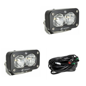 S2 SPORT Bumper Light pods for AO Front Bumper - Prewired w/ step down (1,581 Lumens)